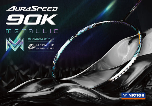 Victor Auraspeed 90K Metallic Unstrung Badminton Racket